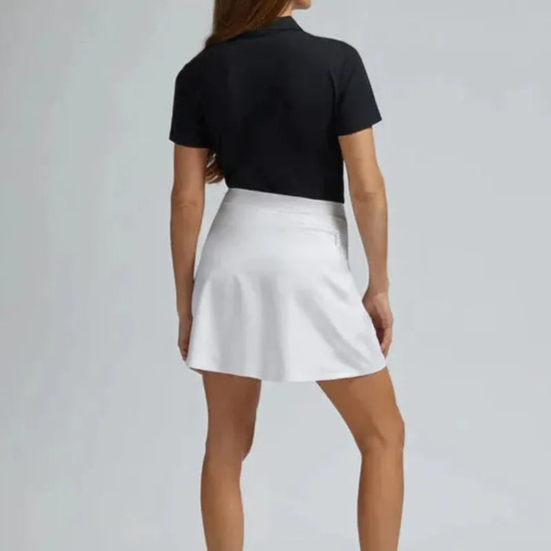 G/FORE Knockout A-Line Skort (16") - White
