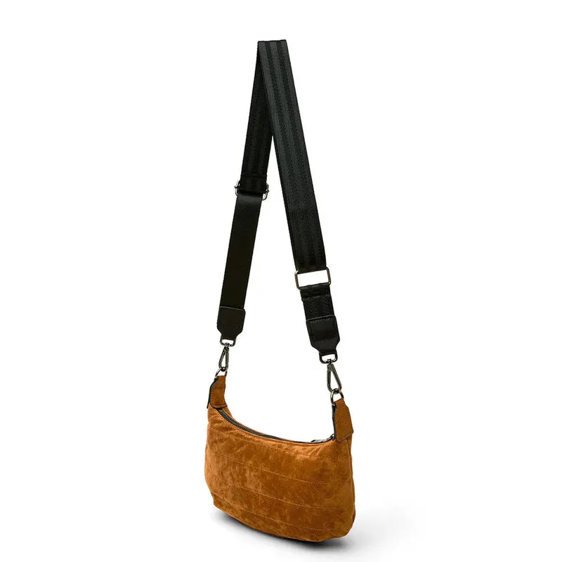 Think Royln Mini Moon Bag - Golden Suede