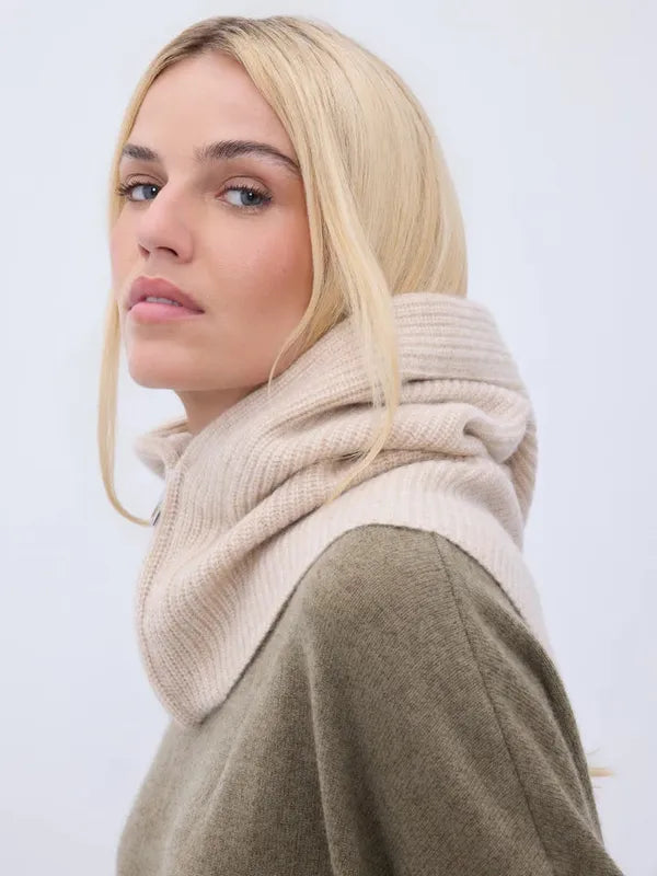 NOTSHY Cashmere Zip Hood - Beige