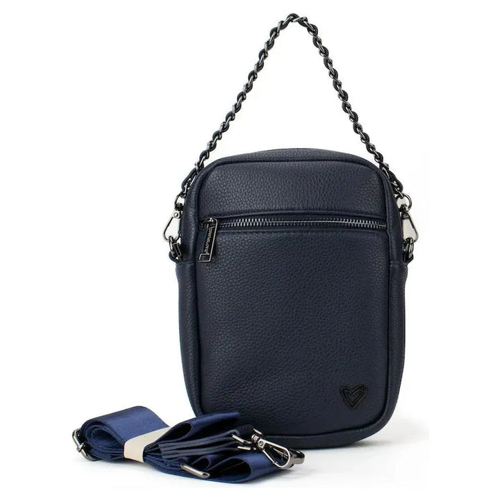 preneLOVE Hope Vegan Leather Crossbody - Navy
