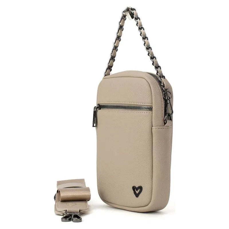 preneLOVE Hope Vegan Leather Crossbody - Beige
