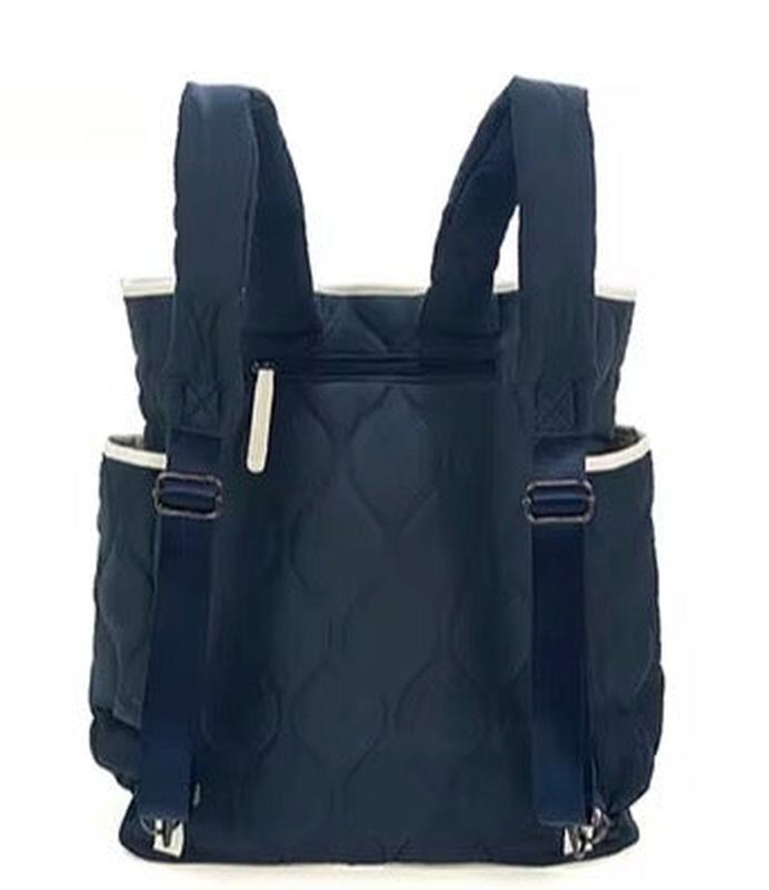 preneLOVE Quilted Tennis Backpack - Navy/White
