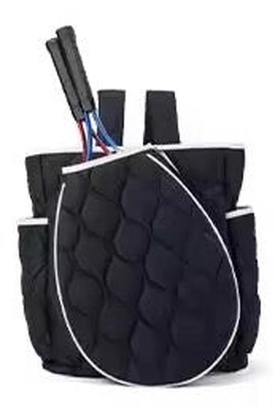 preneLOVE Quilted Tennis Backpack - Navy/White