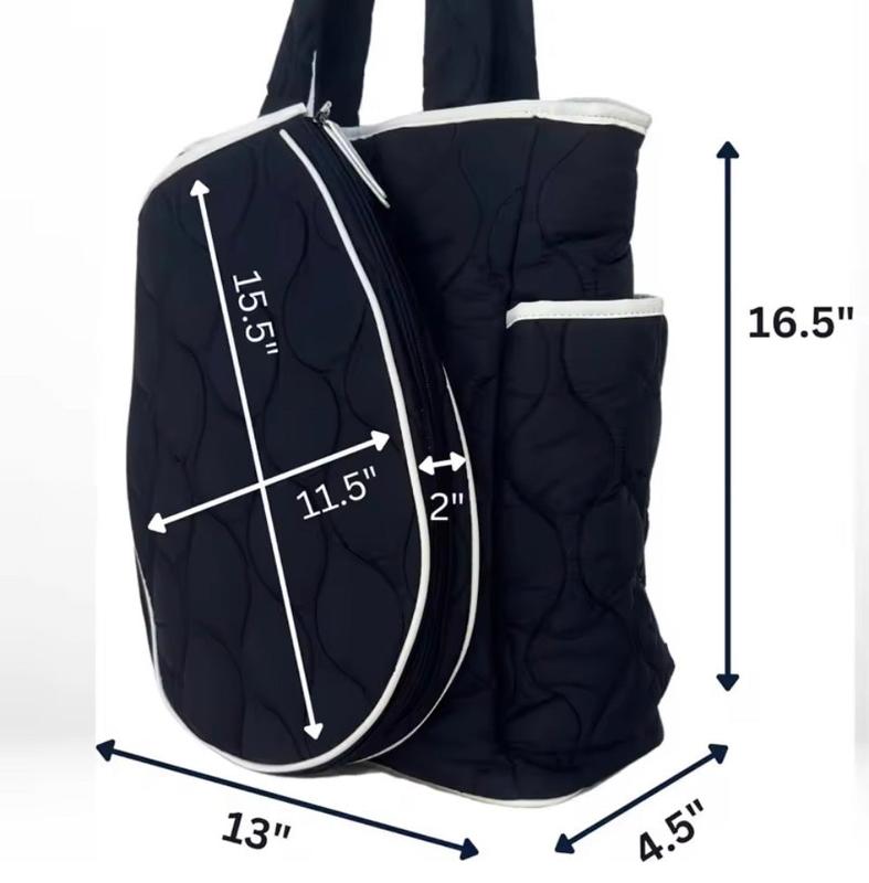 preneLOVE Quilted Tennis Backpack - Navy/White