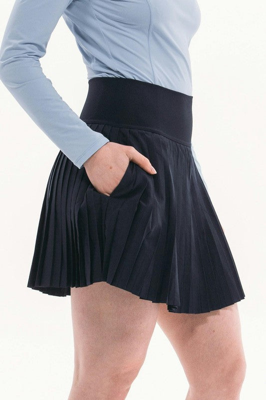 Foray Golf Petite Pleat Skort - Navy