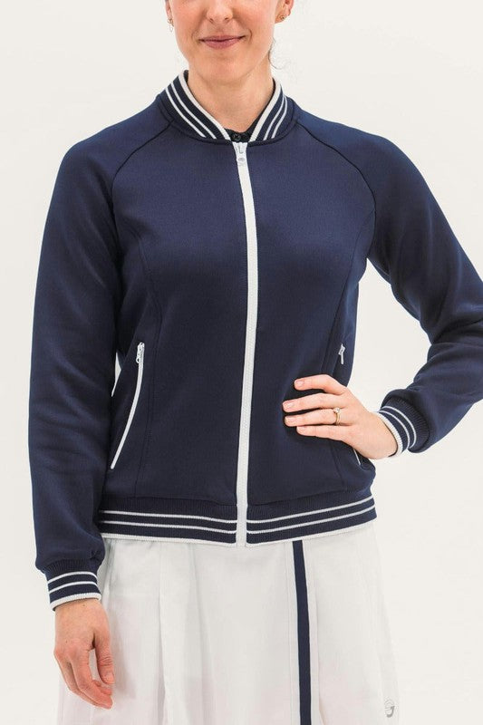 Foray Golf Core Bomber Jacket - Navy