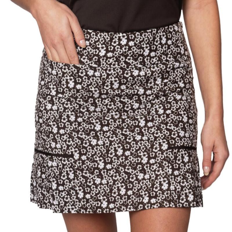 Golftini Jump Around Performance Skort - Cocoa/White