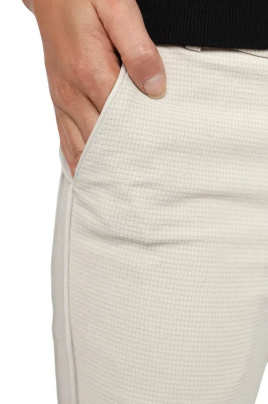 Golftini Ankle Pant - Khaki/White Houndstooth