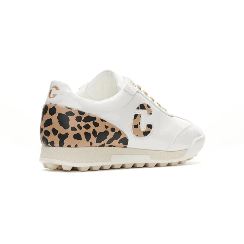 Duca Del Cosma King Cheetah Golf Shoe - White/Cheetah