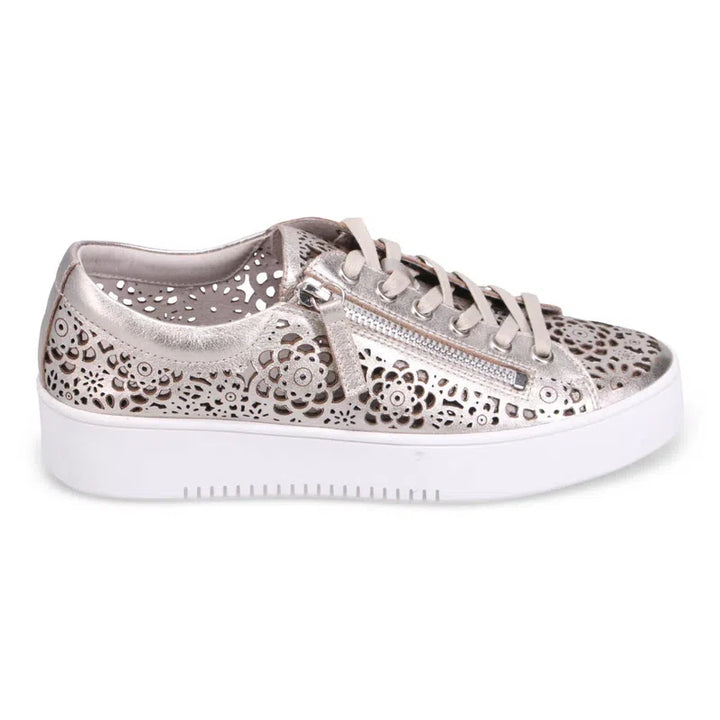 Django & Juliette Leitha Sneaker - Platino/White