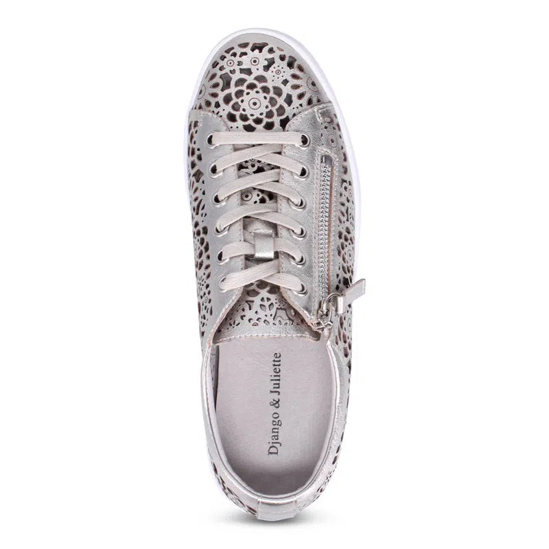 Django & Juliette Leitha Sneaker - Platino/White