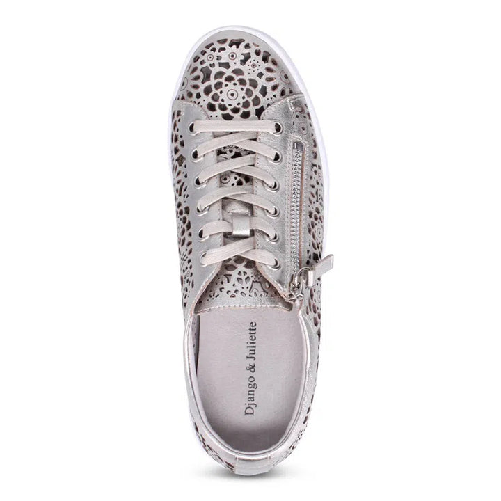 Django & Juliette Leitha Sneaker - Platino/White