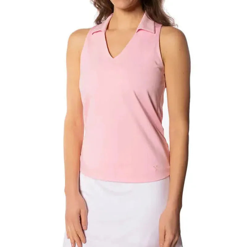 Golftini S/L Lisa Polo - Rose Pink