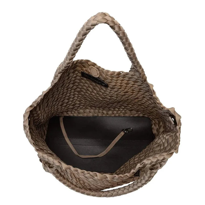 preneLOVE London Large Woven Tote - Buff
