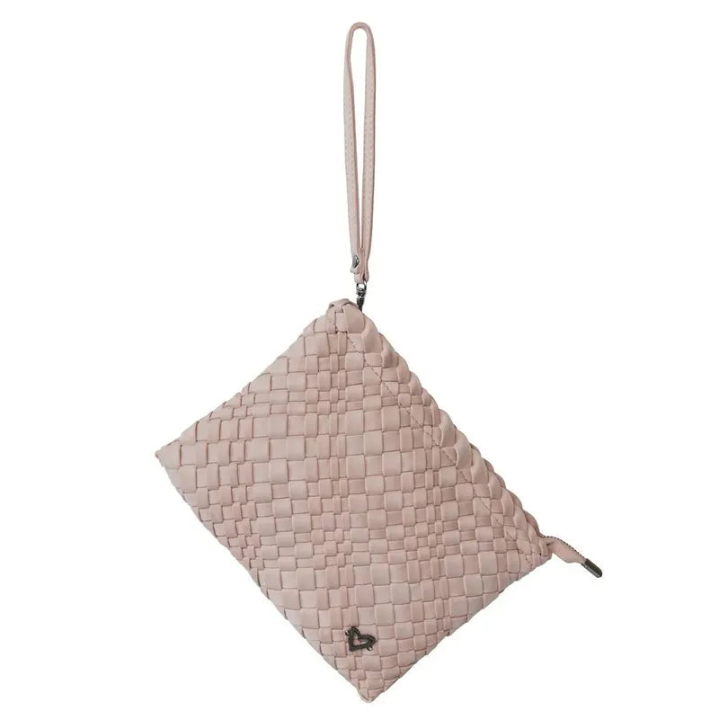 preneLOVE London Large Woven Tote - Dusty Pink