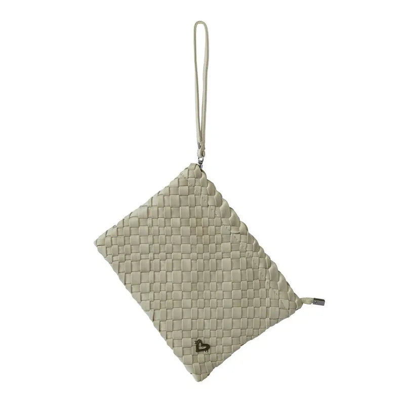 preneLOVE London Large Woven Tote - Khaki