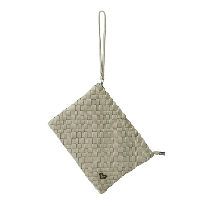 preneLOVE London Large Woven Tote - Khaki