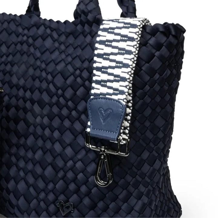 preneLOVE London Large Woven Tote - Navy