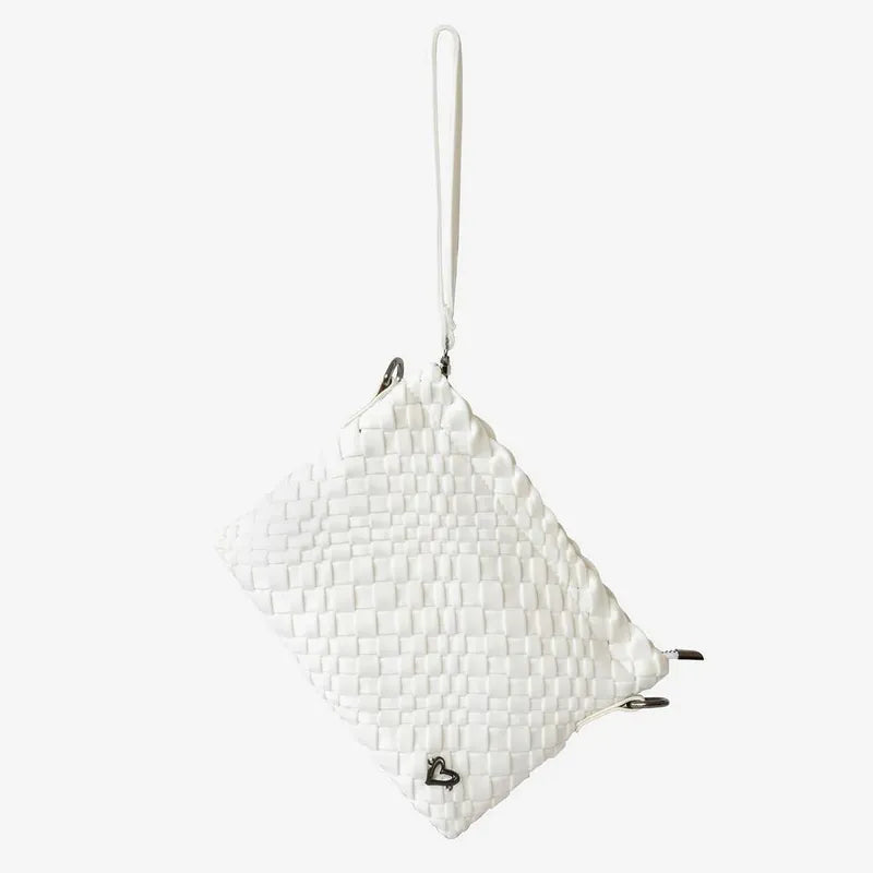 preneLOVE London Large Woven Tote - White