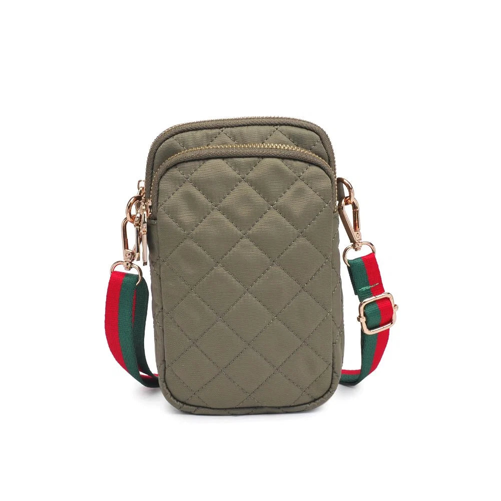 Sol & Selene Quilted Crossbody - Khaki