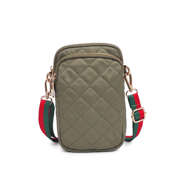 Sol & Selene Quilted Crossbody - Khaki