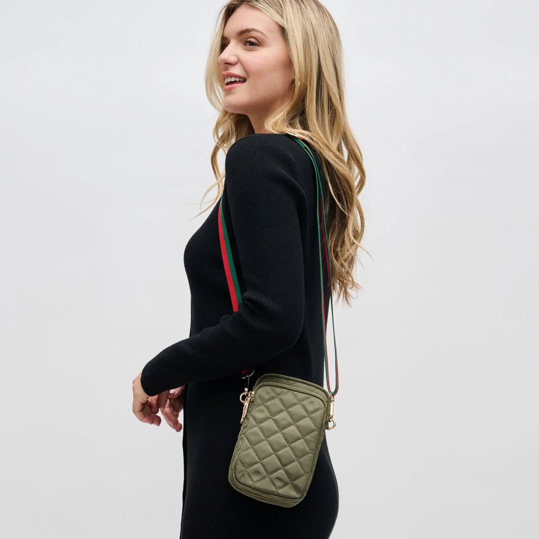 Sol & Selene Quilted Crossbody - Khaki