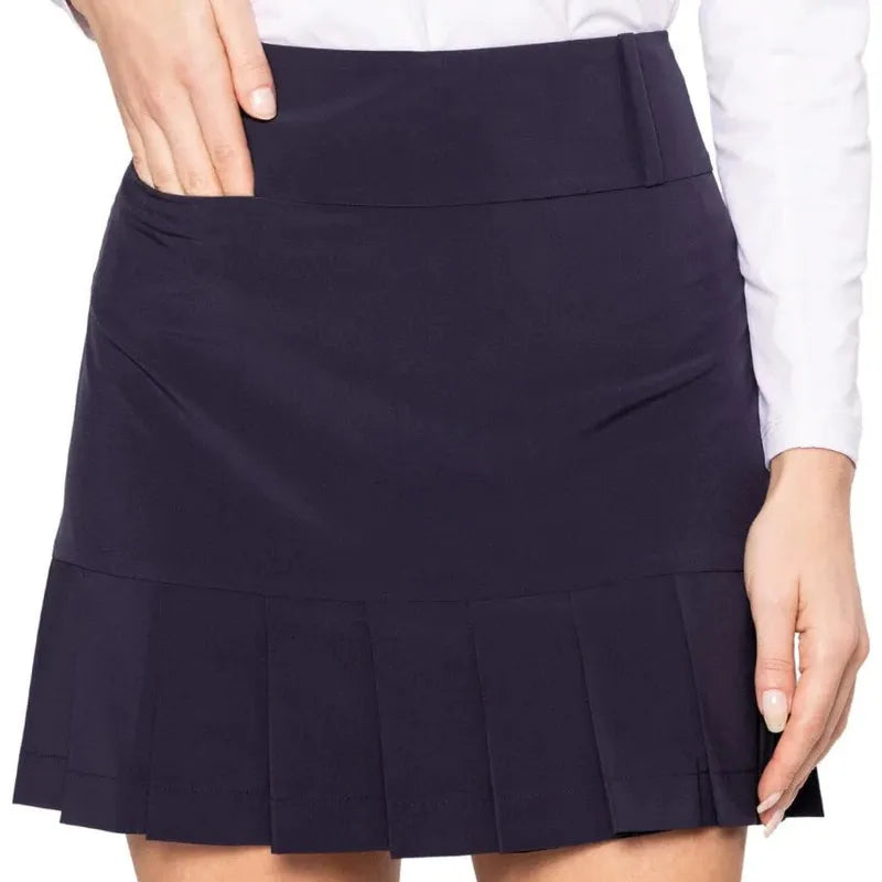 Golftini Susan Performance Pleat Skort - Navy
