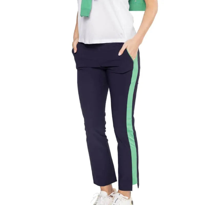 Golftini Ankle Pants - Navy/Green