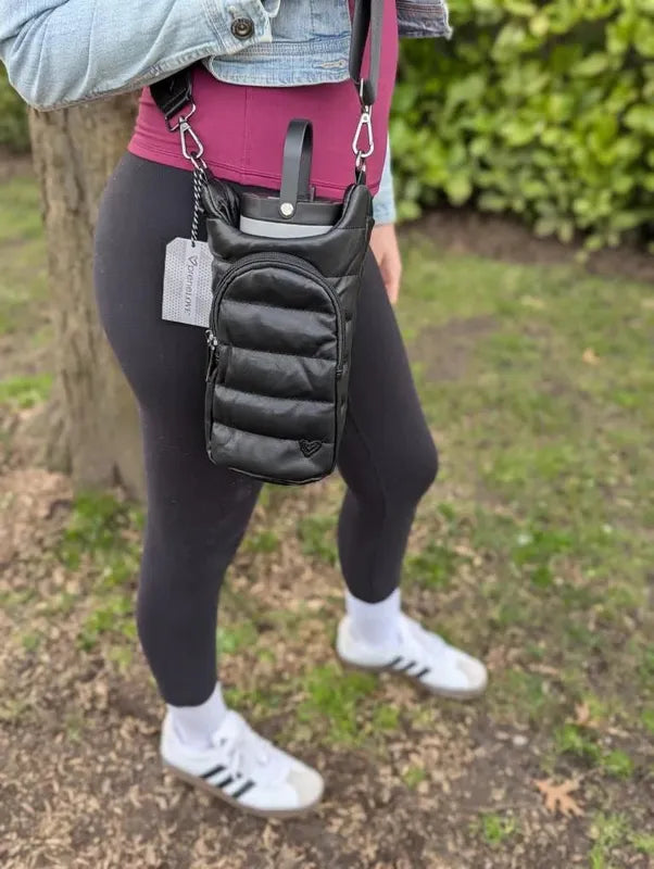 preneLOVE Hipster Waterbottle Bag - Black