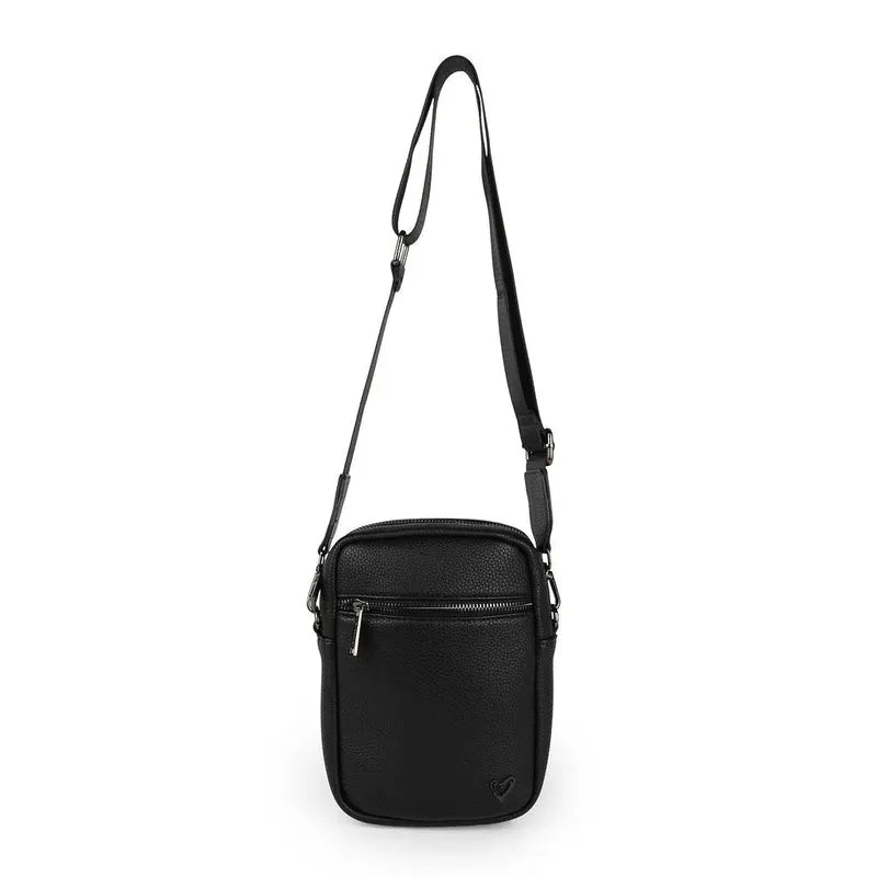 preneLOVE Hope Vegan Leather Crossbody - Black