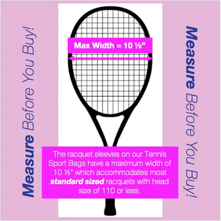 preneLOVE Tennis Bag - White/Black