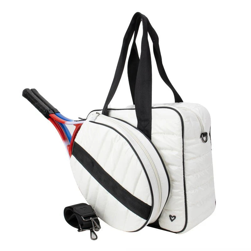 preneLOVE Tennis Bag - White/Black