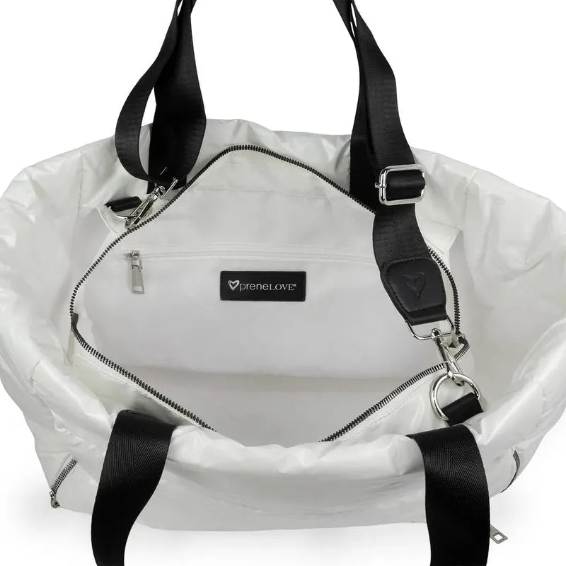 preneLOVE Panorama Puffer Bag - White
