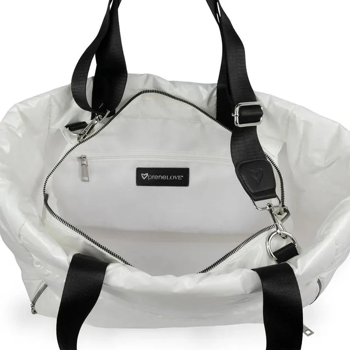 preneLOVE Panorama Puffer Bag - White