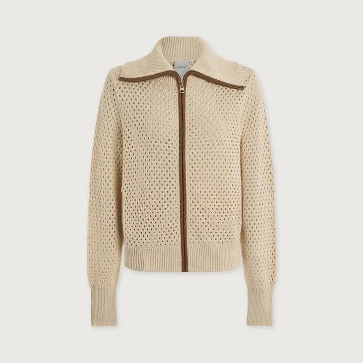 Varley Paula Zip Knit Jacket - Birch