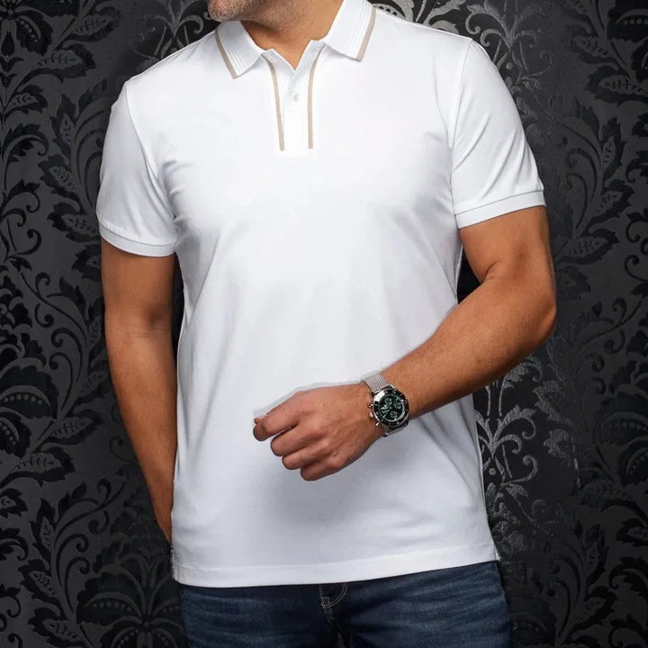Au Noir Men's Kaan Polo - White