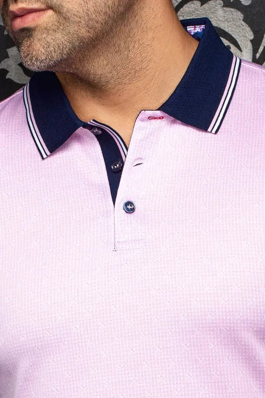 Au Noir Men's Puntagorda Polo - Pink