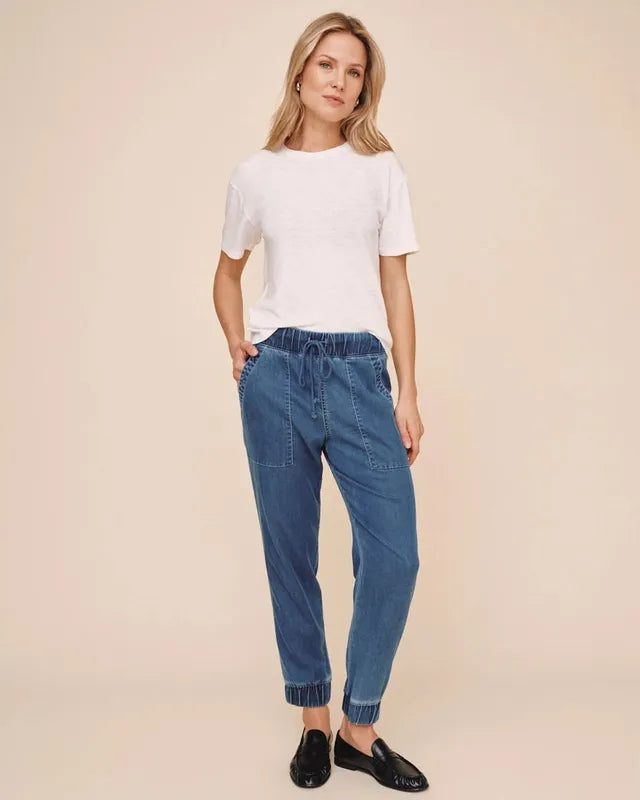Bella Dahl Relaxed Crew Tee - White