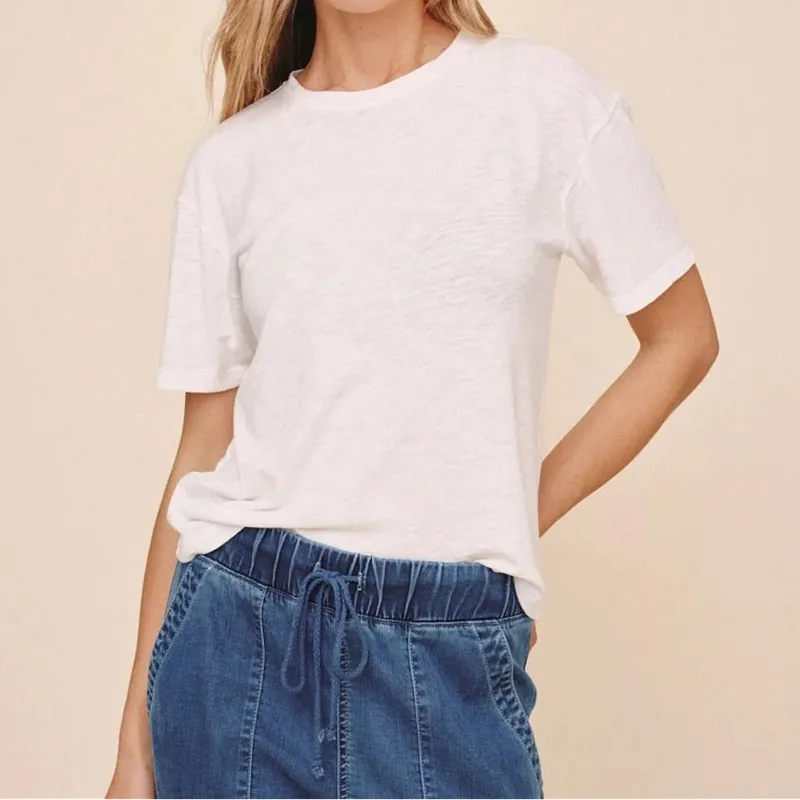 Bella Dahl Relaxed Crew Tee - White