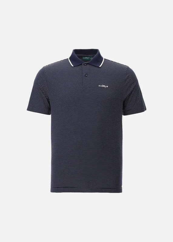 Chervò Asperula Men's Polo - Navy Stripe