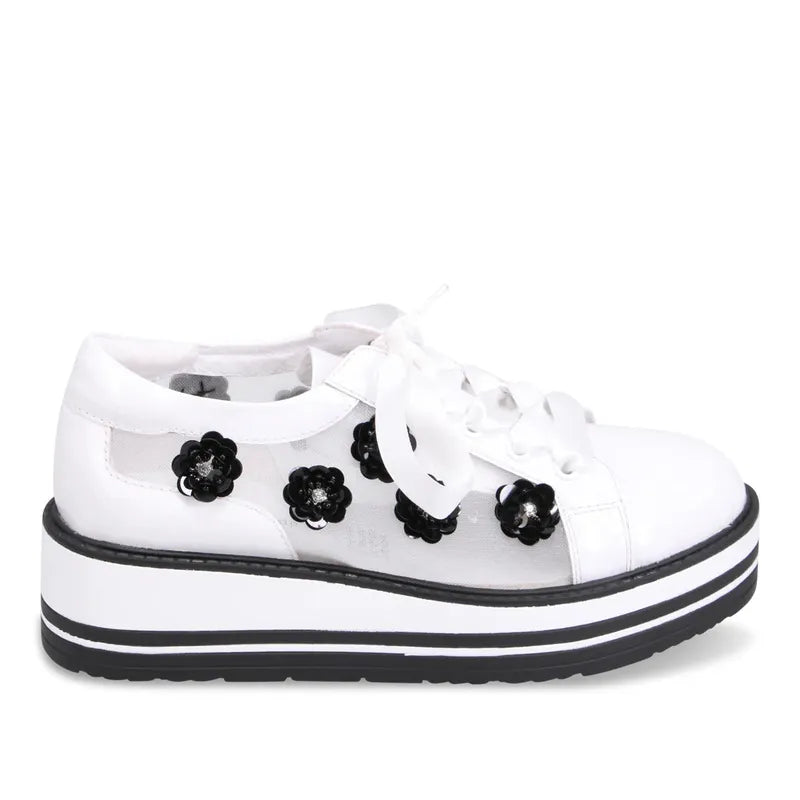 Django & Juliette Sereno Sneaker - White/Black