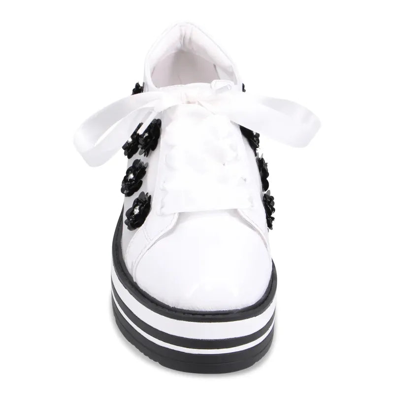 Django & Juliette Sereno Sneaker - White/Black