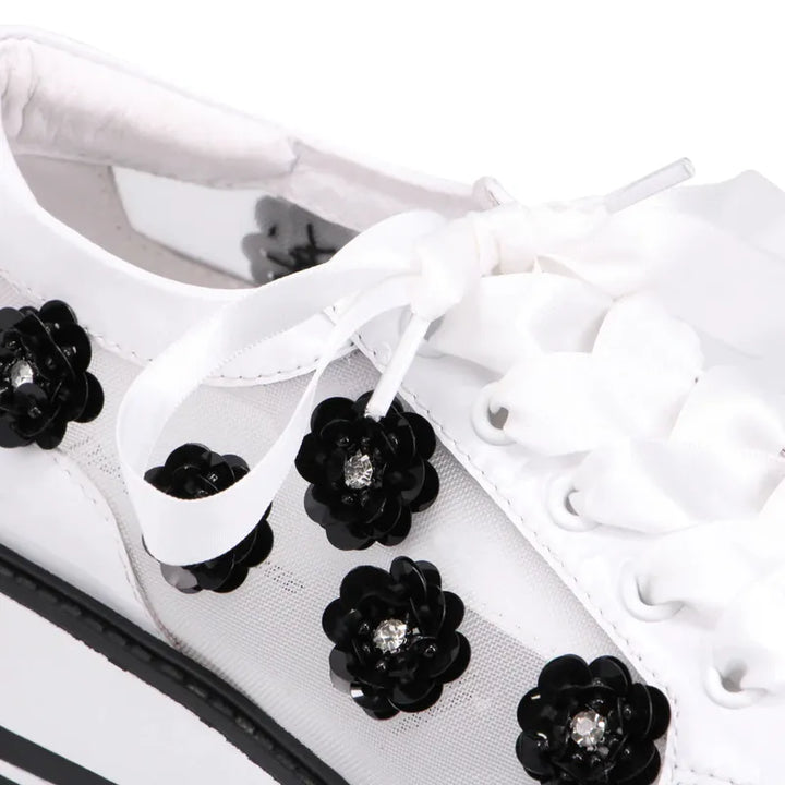 Django & Juliette Sereno Sneaker - White/Black