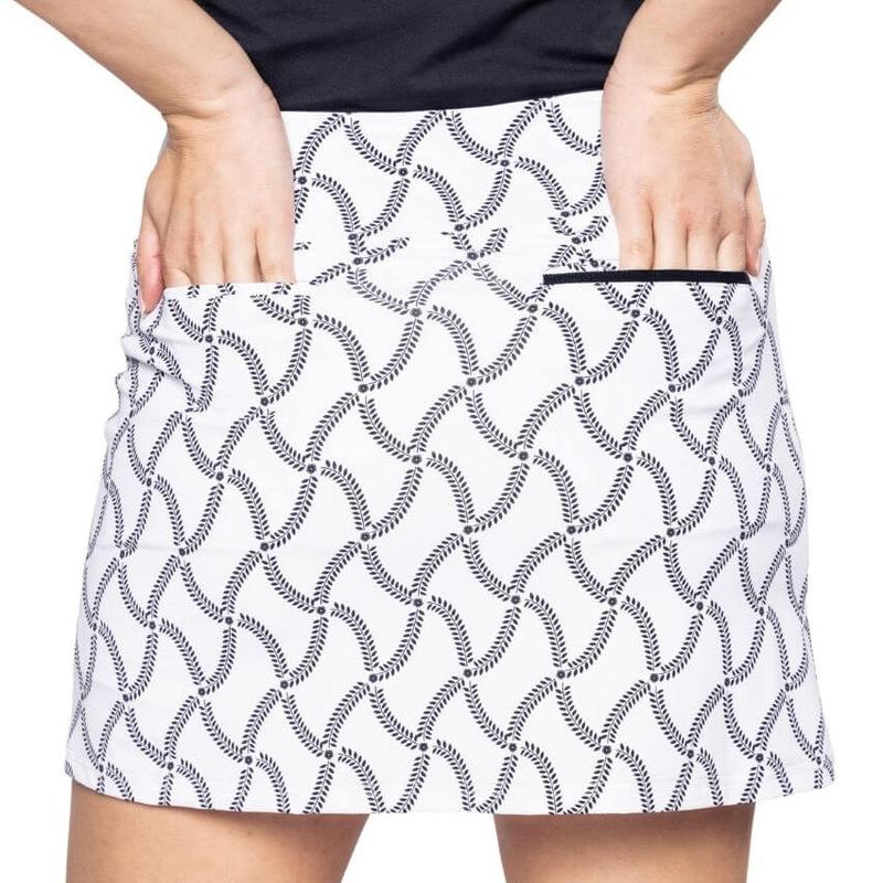 Golftini Cool Girl Simply Elegant Skort - Black/White
