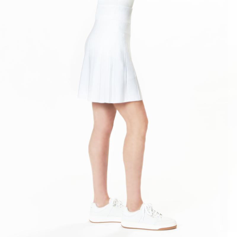 Devon Halsey Knit Skirt - White