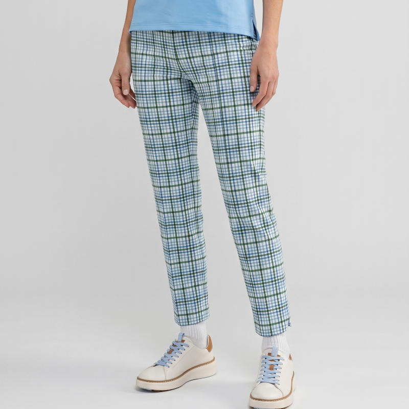 Smith & Quinn Portia Ankle Pant(27") - Meadow Blue Plaid