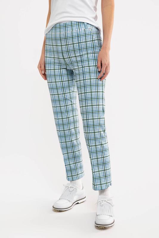 Smith & Quinn Portia Ankle Pant(27") - Meadow Blue Plaid