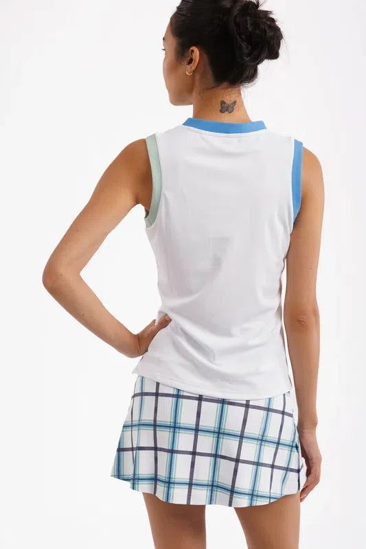 Smith & Quinn Stevie Top - White/Hydrangea