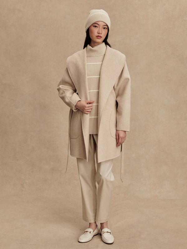 Varley Edgemere Wrap Jacket - Pumice Stone Marl