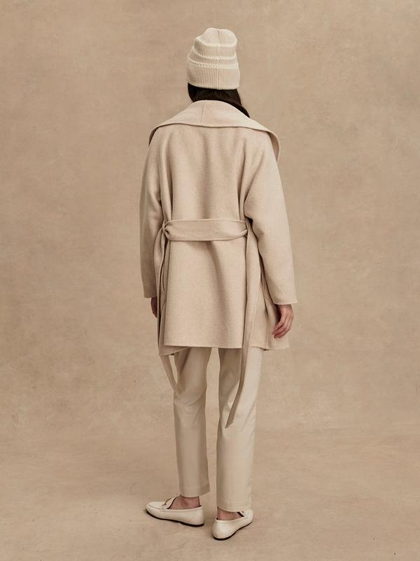 Varley Edgemere Wrap Jacket - Pumice Stone Marl